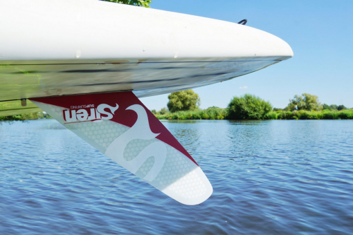 Die SUP Hardboard-Finne Race mit US Box Aufnahme.