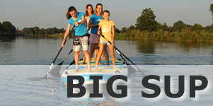 BIG SUP für Gruppen Spass auf dem Stand Up Paddleboard