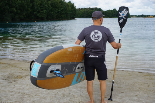 SIREN T-SHIRT in Grau Paddle the World und T2 Tortuga
