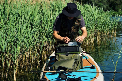 SUP Seat Box mit Allround SUP Board manatee 12.6