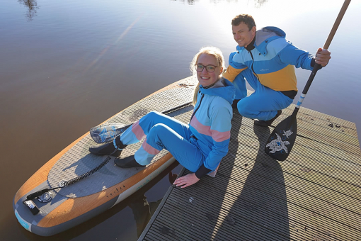 SUP Trockenanzug dry suit Gaia und Fjord von StandOut
