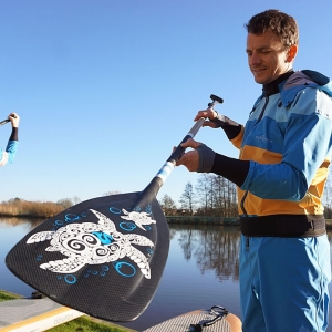 Standout Trockenanzug dry suit Fjord für Winter Paddler Stand Up Paddling und T2 Tortuga Paddel