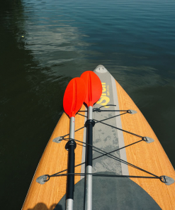 SUP mit Aluminium-Doppelpaddel von SIREN SUPsurfing