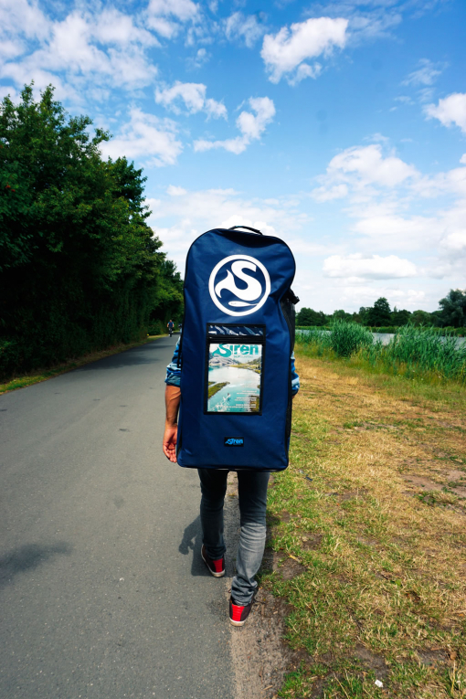Extra grosser Rucksack für aufblasbare SUR Boards von SIREN SUPsurfing