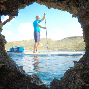 SIREN Touring SUP Board malea 12.2, Pacifica P3 Carbonpaddel und dem wasserdichten Rucksack