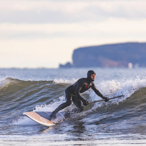 Stand Up Paddling in der Welle mit SIREN SUPsurfing und dem El Pepito 8.0 von TAIGABOARD
