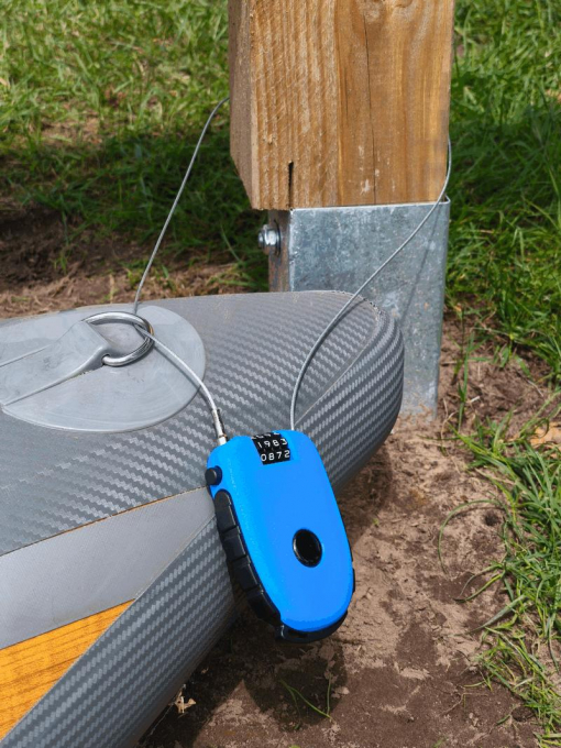 Abschliessbares Stahlseil Schloss - SIREN SUPsurfing Zahlenschloss für Boards SUP und Surfboards