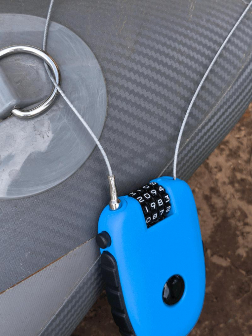 Board anschliessen mit kleinem tragbaren Zahlenschloss von SIREN SUPsurfing