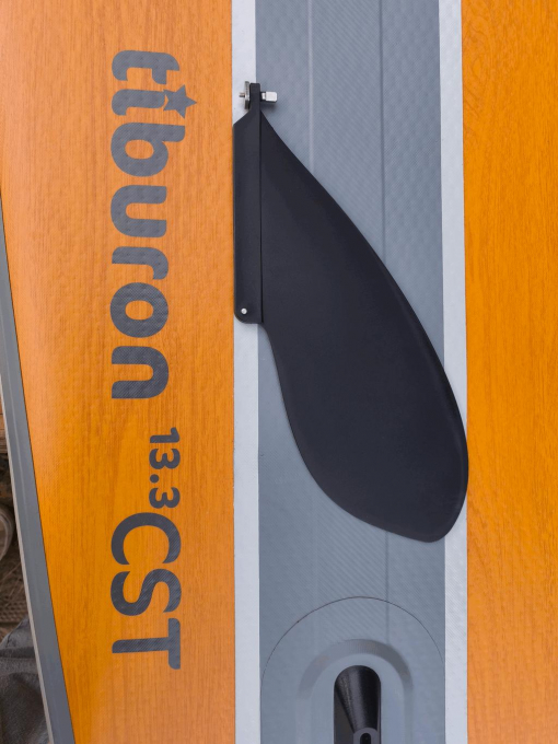 SFT die Seegras Fluss Touring Finne von SIREN SUPsurfing- Wenig Tiefgang viel Führung.