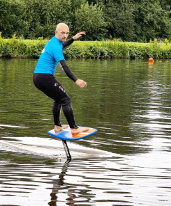 Pumpfoiling mit Carbon Pumpfoil mit SIREN SUPsurfing Sole99 Pumpfoilboard mit EVA RAILS für mehr Sicherheit