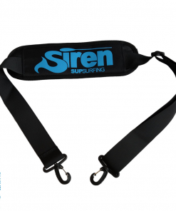 SIREN SUPsurfing Boardtragegurtmit separatem Paddelhalter und Schnellverschluss und extra weichem Schulterpolster als Set mit oder ohne Boardgurte für D-Rings am Board