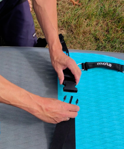Die besten Tragegurte für SUP Boards von SIREN SUPsurfing universell für Stand Up Paddleboards mit Gurt oder mit Karabiner Haken - einfach zu bedienen