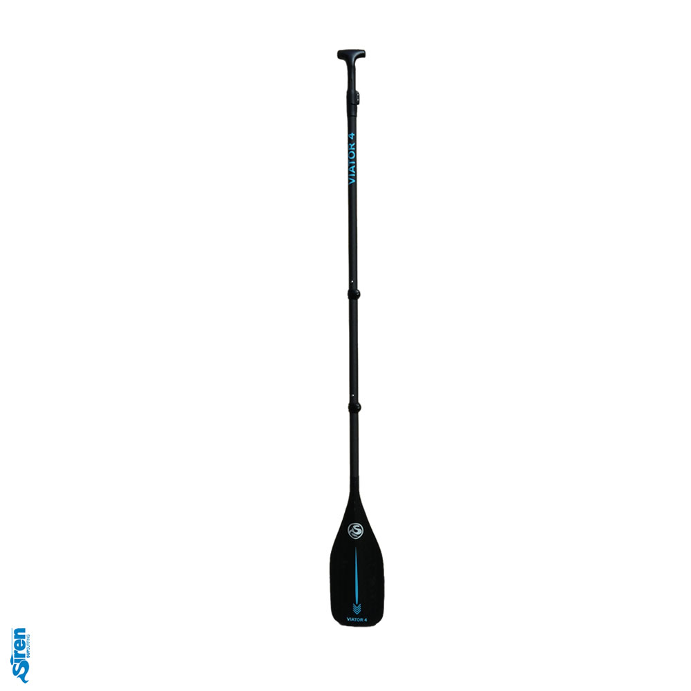 Viator 4 vierteiliges SUP Paddel von SIREN SUPsurfing mit sehr großer Längenverstellung und kleinem Packmaß zum reisen