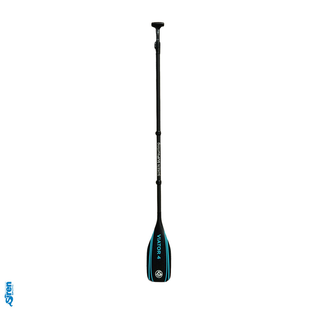 Viator 4 vierteiliges SUP Paddel von SIREN SUPsurfing mit sehr großer Längenverstellung und kleinem Packmaß zum reisen